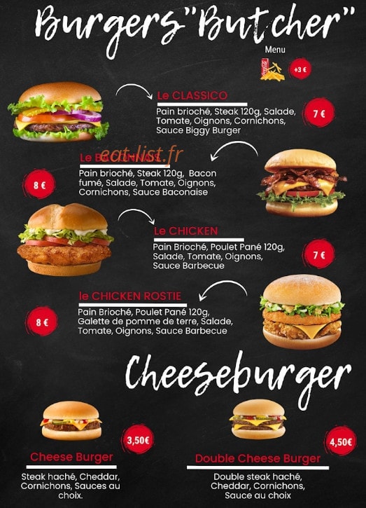 RN6 Food — carte page 2