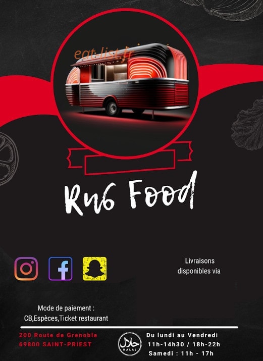 RN6 Food — carte page 1