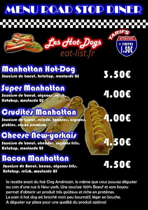 Road Stop Diner — carte page 4