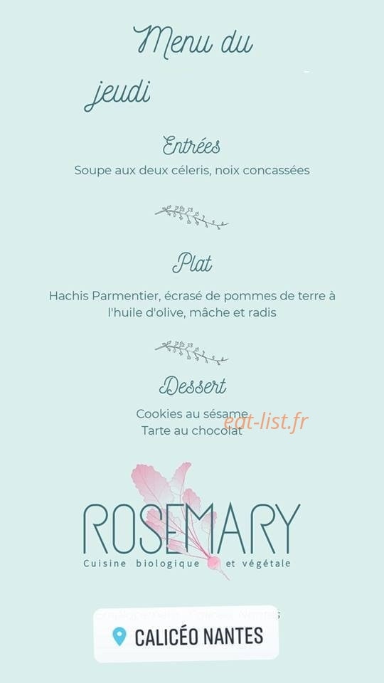 Rosemary — carte page 1
