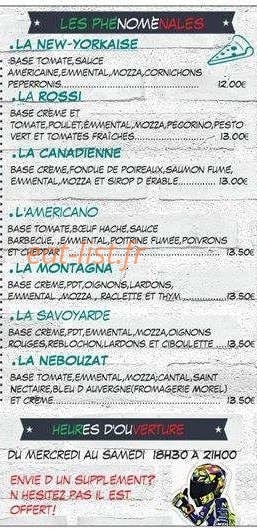 Rossi pizza — carte page 2