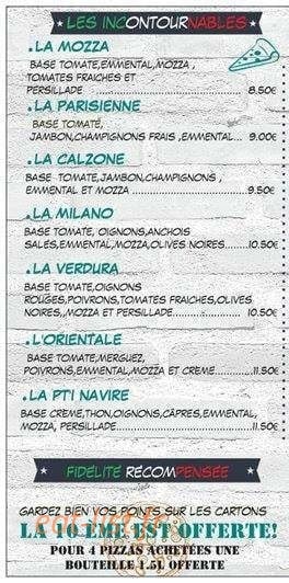 Rossi pizza — carte page 1