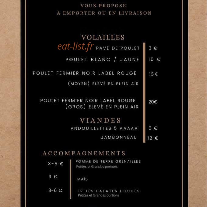 Rôtisserie lamotte — carte page 2