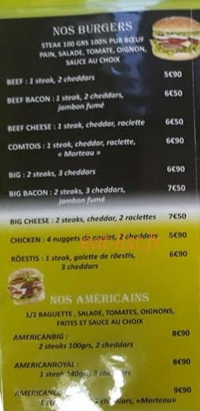 Royal food truck — carte page 2