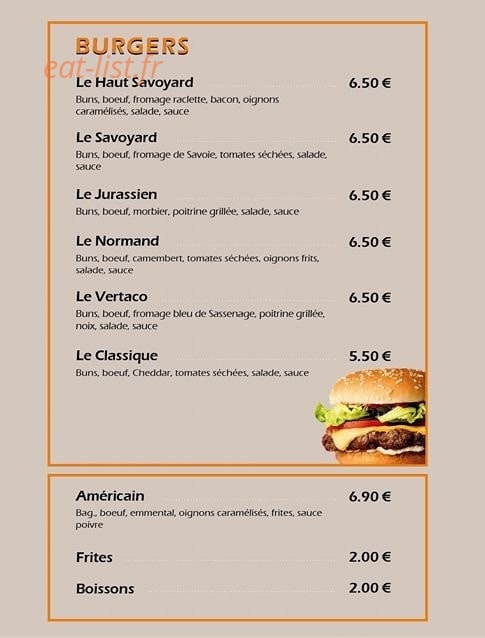Ruddy food — carte page 2
