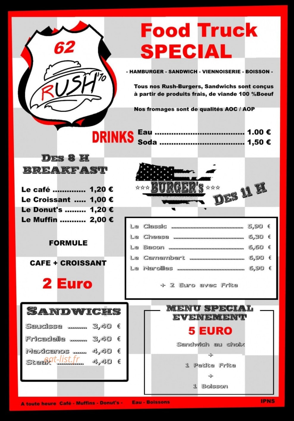 Rush'70 — carte page 1