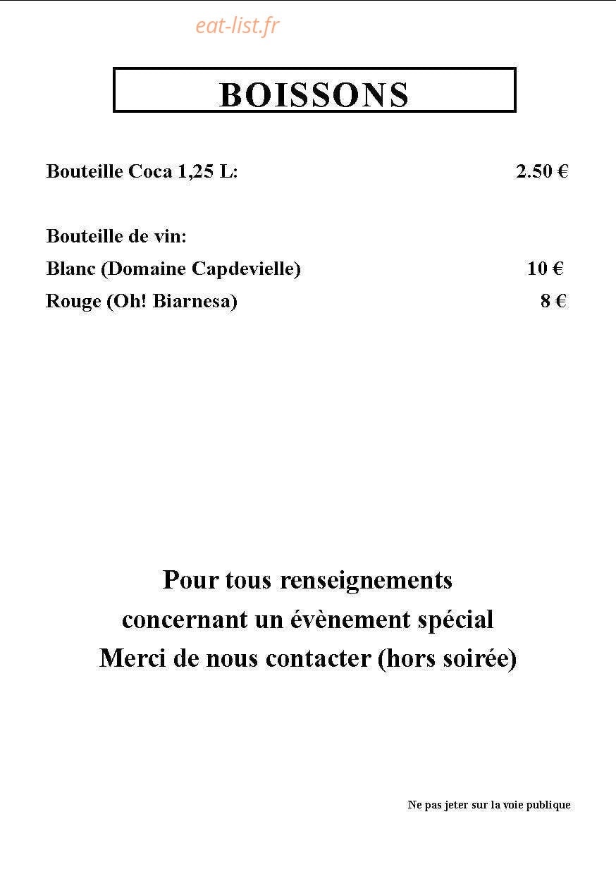 RV pizza — carte page 4