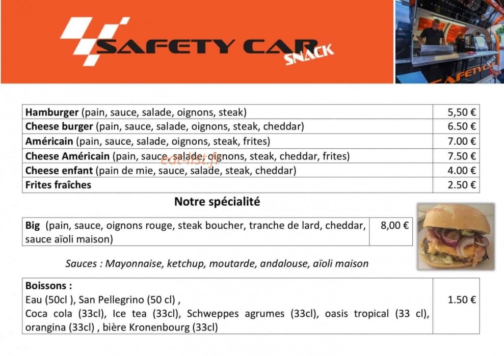 Safety car — carte page 1