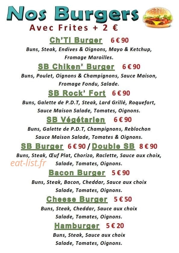 Salad'bar — carte page 3