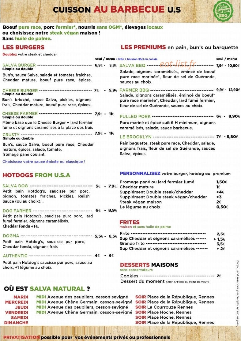 Salva Natural — carte page 1