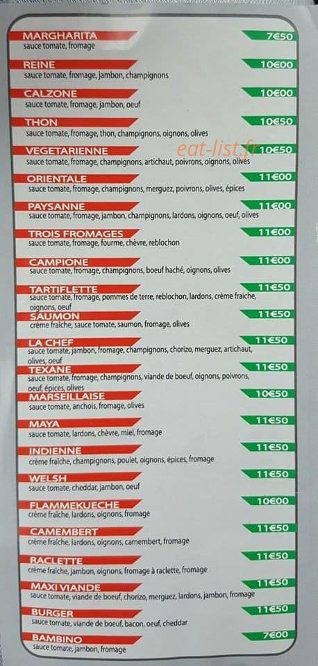 Sam'pizza - Food Truck à Frencq, Rang Du Fliers, Verton - menu et photos