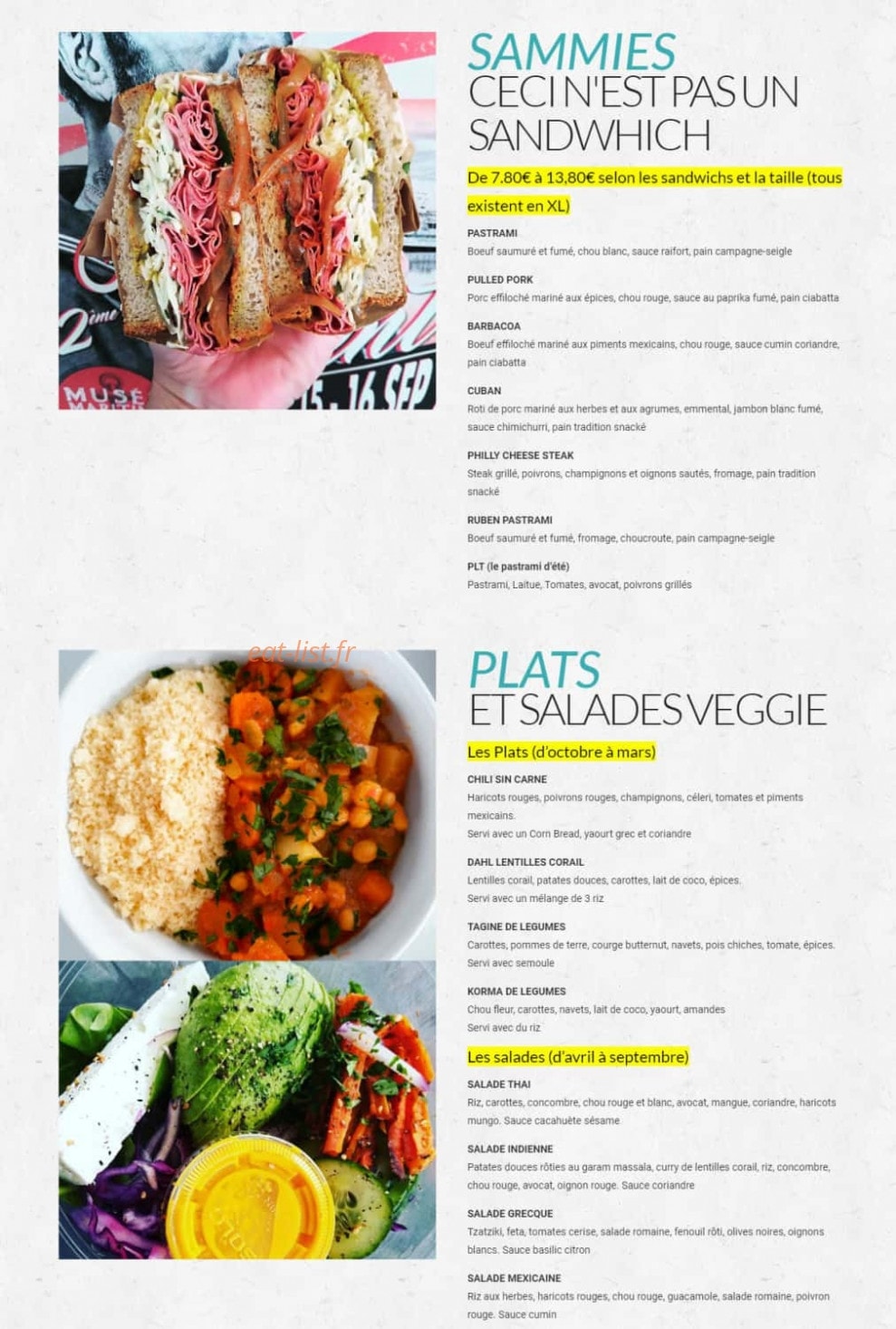 Sammie — carte page 1