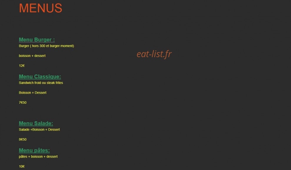 Saveurs & Fraîcheur — carte page 5