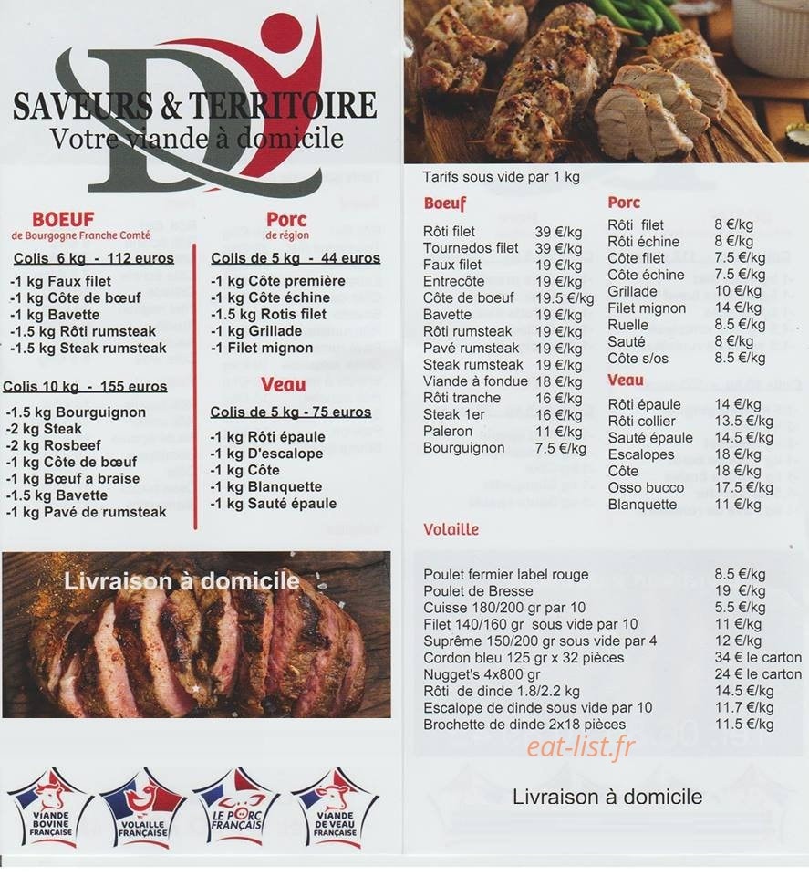 Saveurs & Territoire — carte page 1