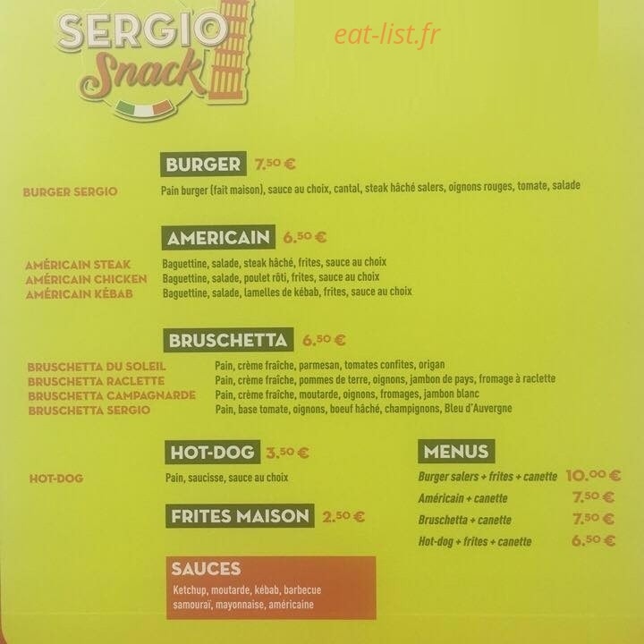 Sergio Pizz' — carte page 2