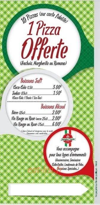 Sergio Pizza — carte page 5