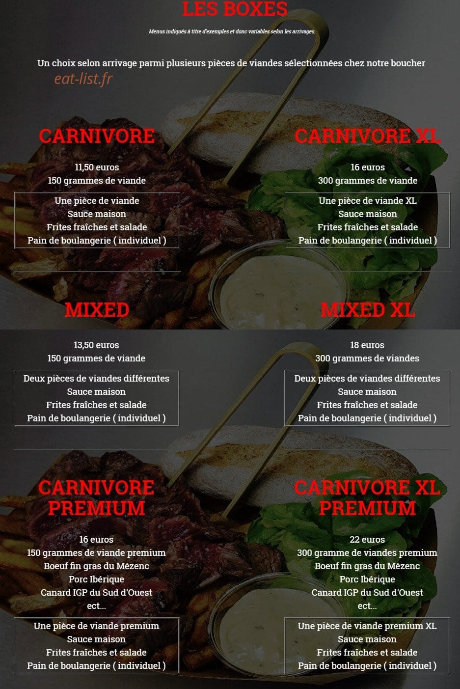 SlicedMeat — carte page 1