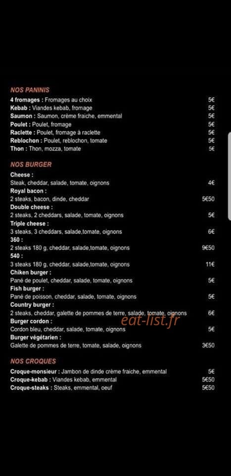 Snack aumaximum — carte page 4