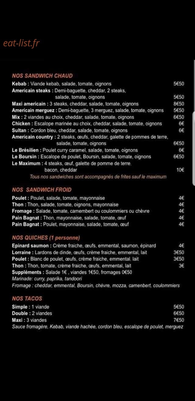 Snack aumaximum — carte page 3