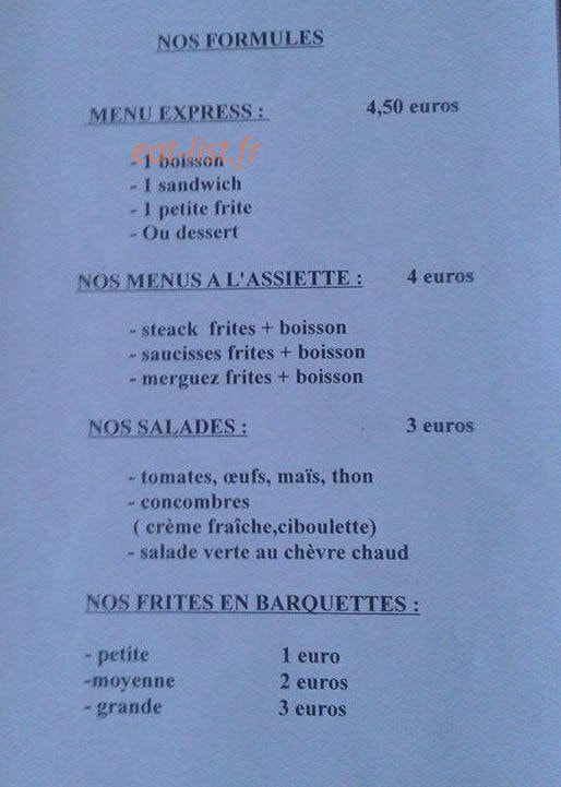 Snack ché fanny — carte page 3