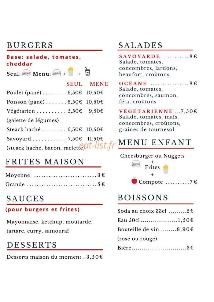 Snack de la scierie — carte page 2
