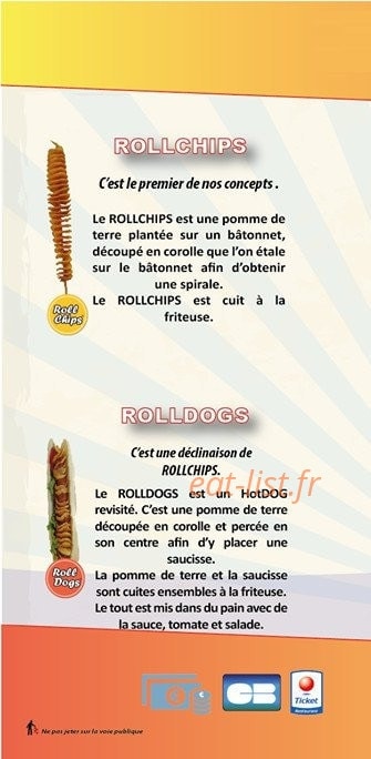 Snack Food Patatos — carte page 1