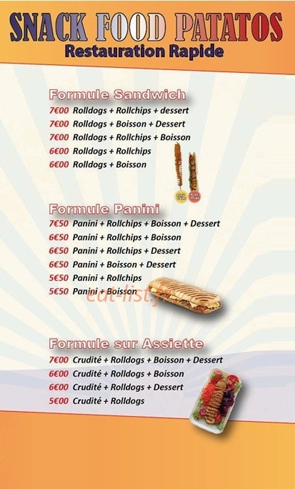 Snack Food Patatos — carte page 2