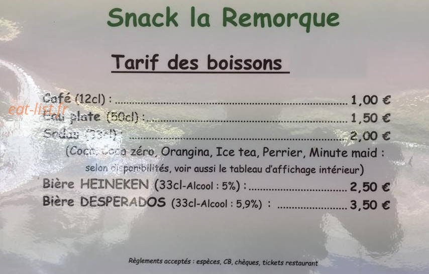 Snack la Remorque — carte page 3
