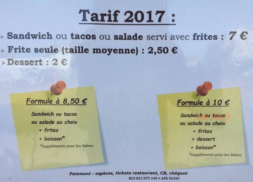 Snack la Remorque — carte page 4
