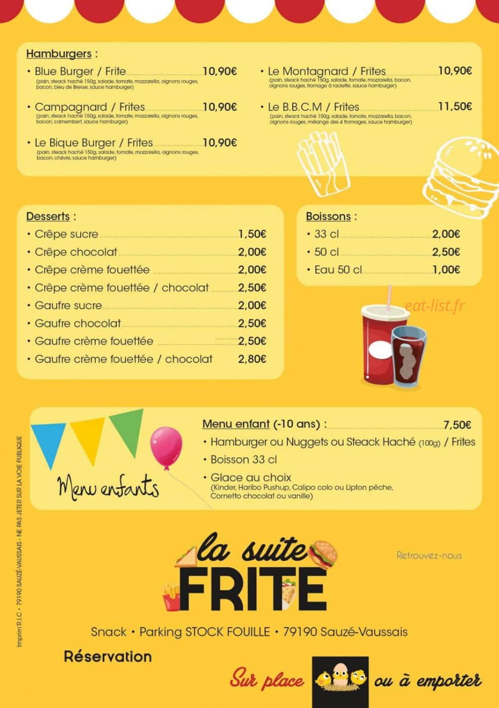 Snack la suite — carte page 2