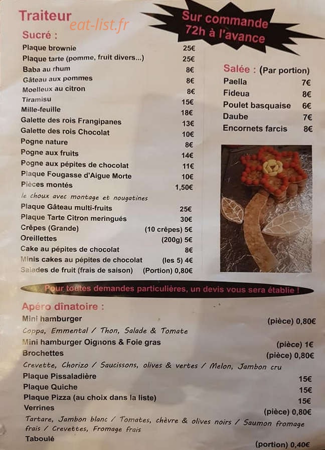 Snack pizzeria chez stella — carte page 3
