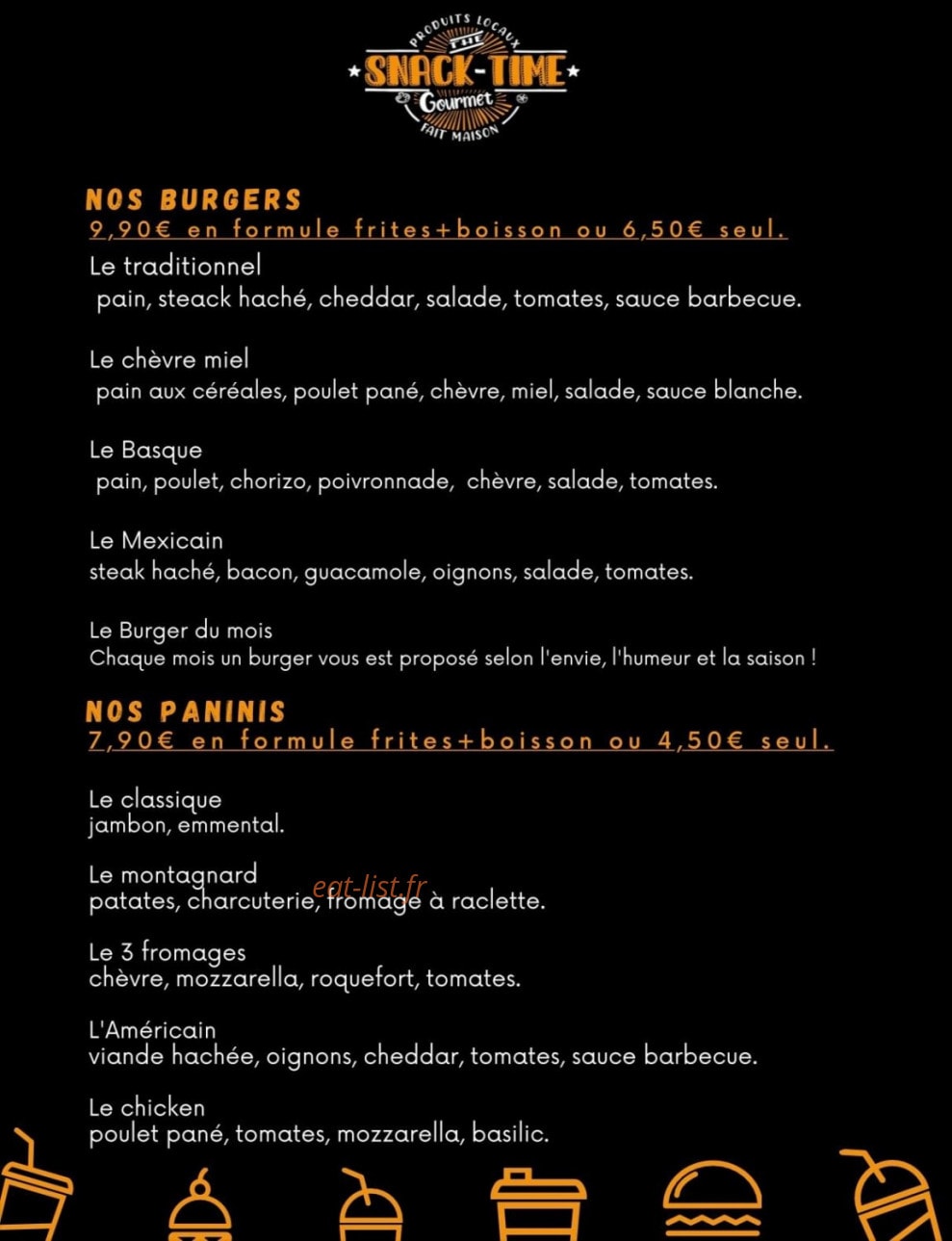 Snack Time — carte page 1