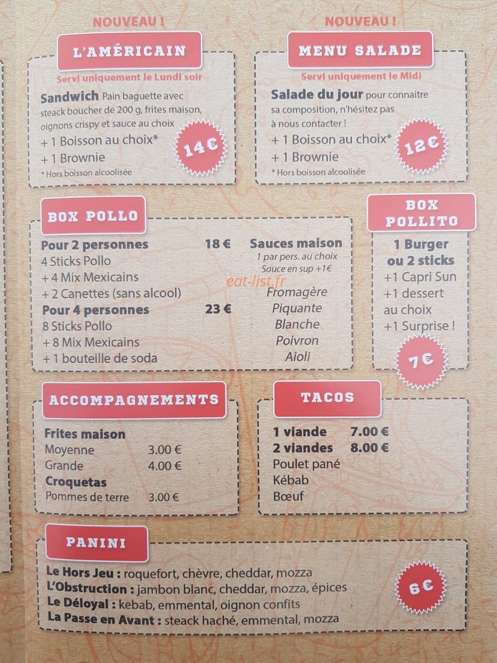 Snack y pollo — carte page 3