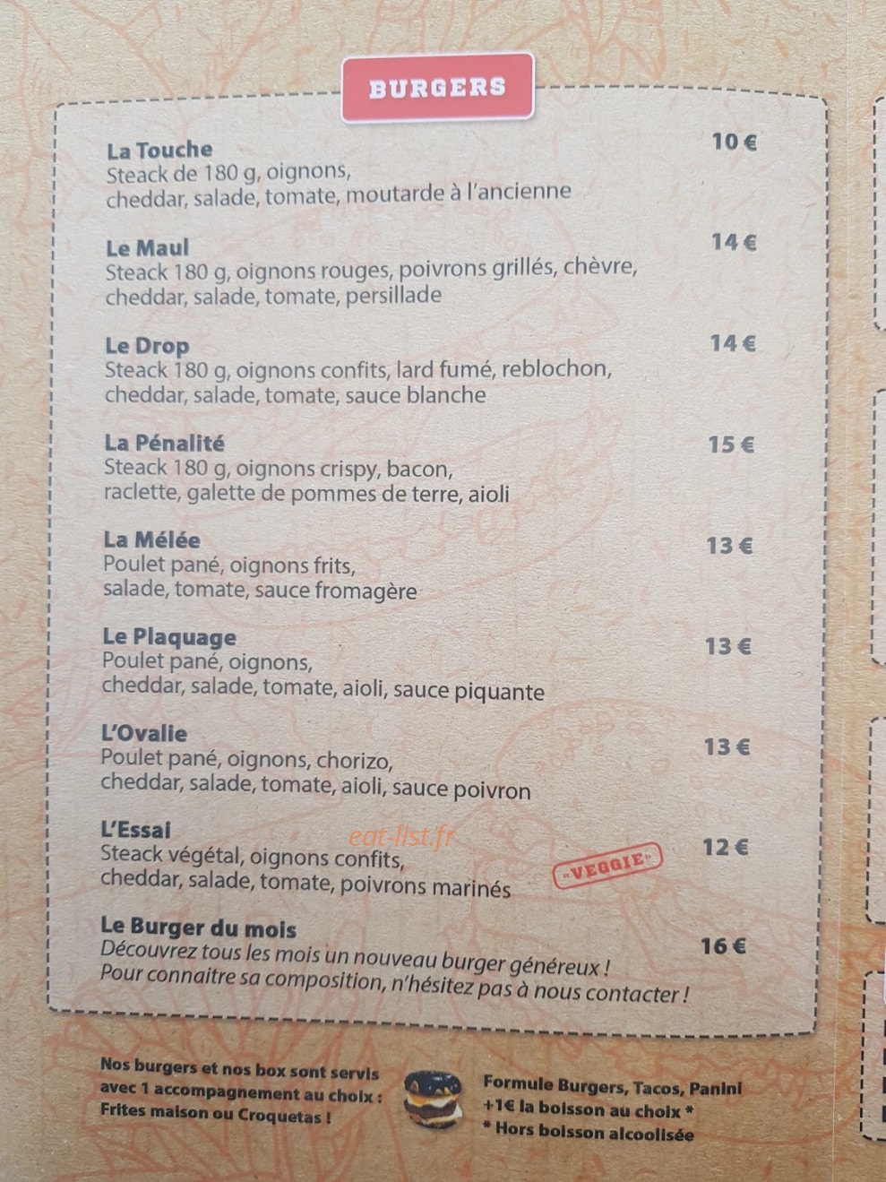 Snack y pollo — carte page 2