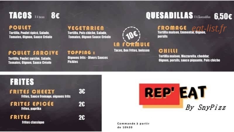 Snypizz — carte page 1