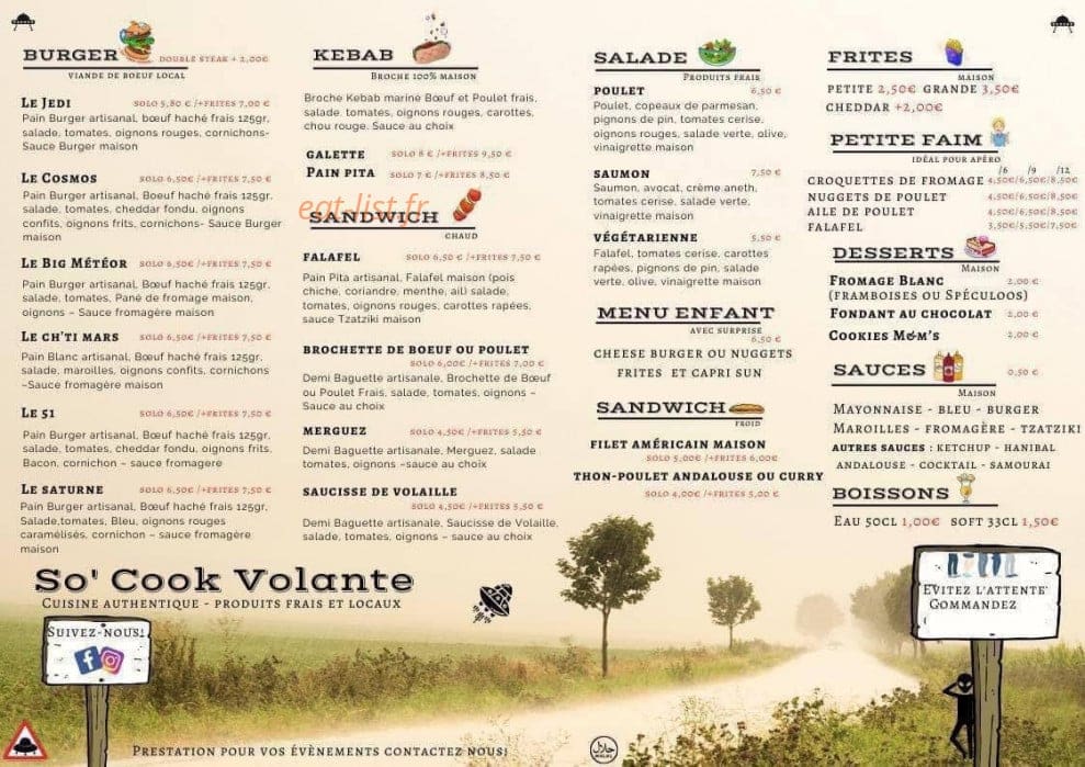 So'cook volante — carte page 1