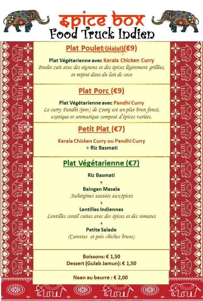 Spicebox — carte page 1