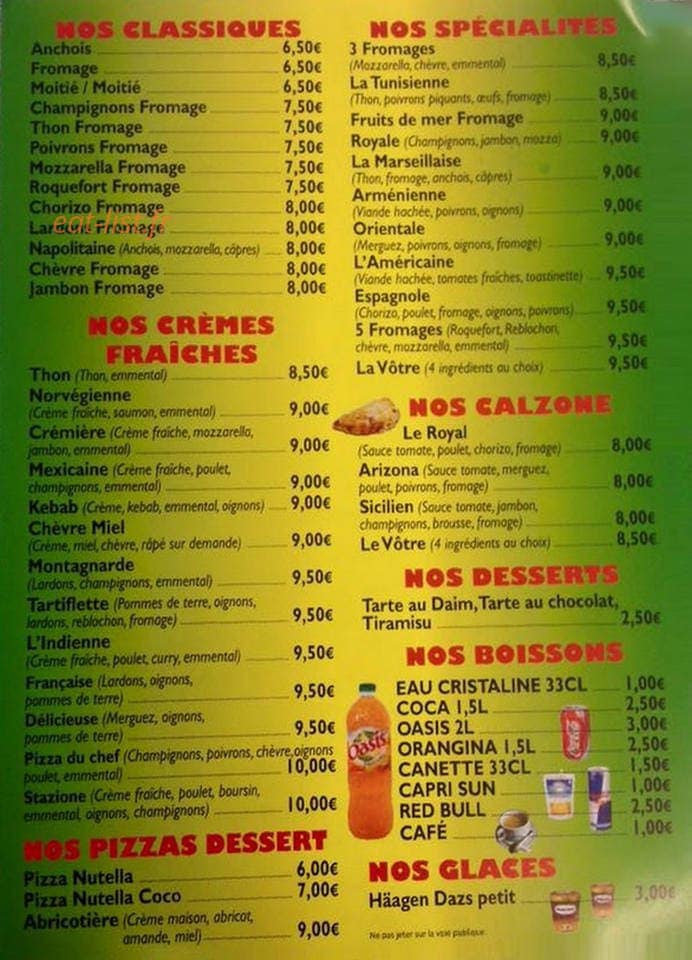 Stazione Pizza — carte page 2