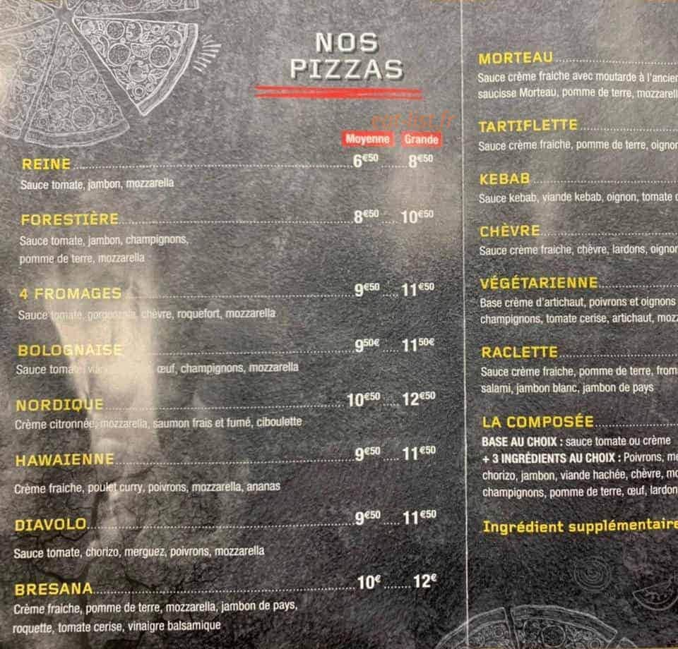 Stéphane Pizza — carte page 1