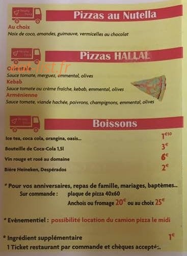 Stephy Pizza — carte page 2