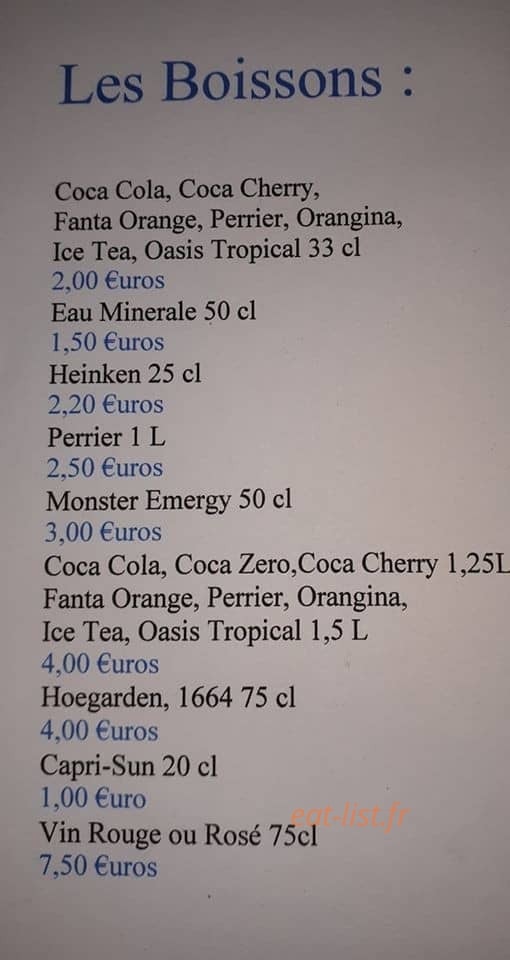 Stop Pizza — carte page 4