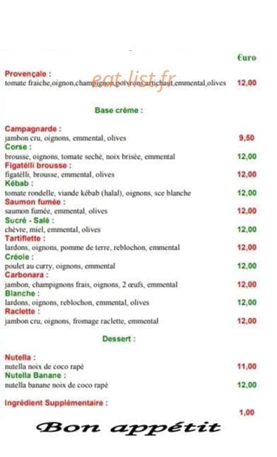 Stop Pizza — carte page 3