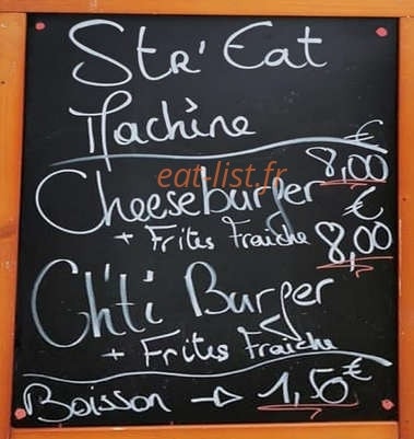 Str'Eat Machine — carte page 1