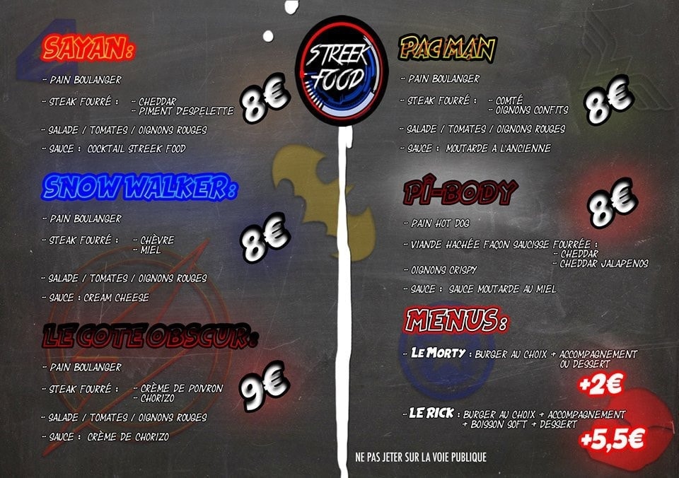 StreekFood — carte page 1