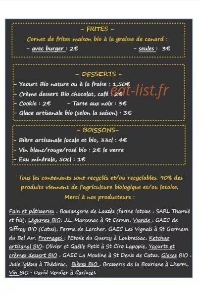 Street Terroir — carte page 2
