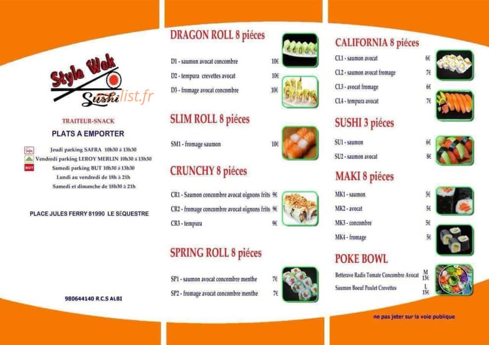 Style Wok — carte page 3