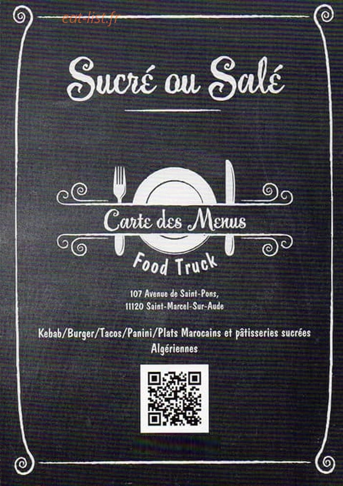 Sucré ou Salé — carte page 1