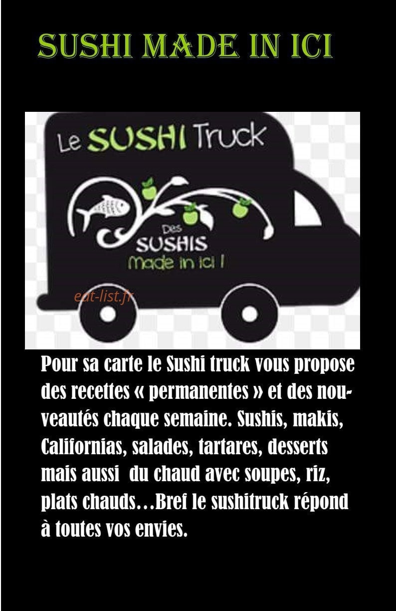Carte et menu Sushi made in ici Saint Aubin sur Mer