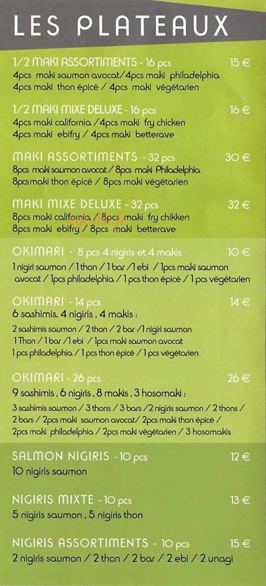 Sushi me — carte page 5
