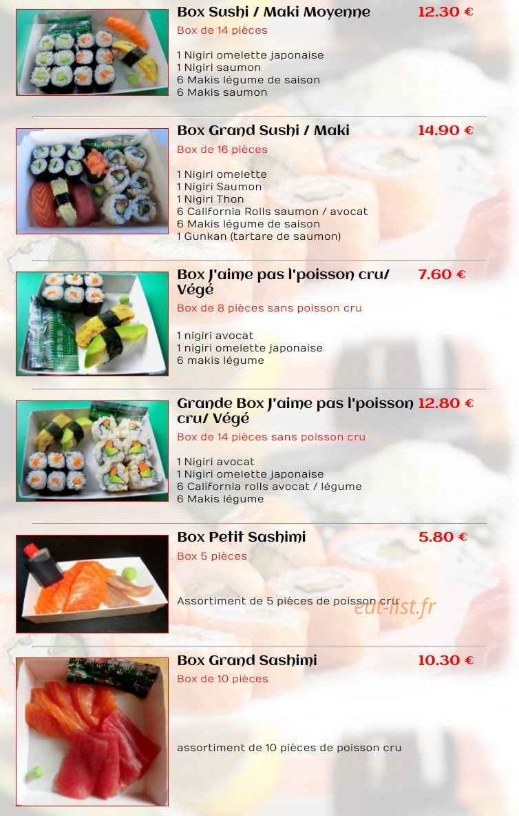 Sushi Môbile — carte page 5